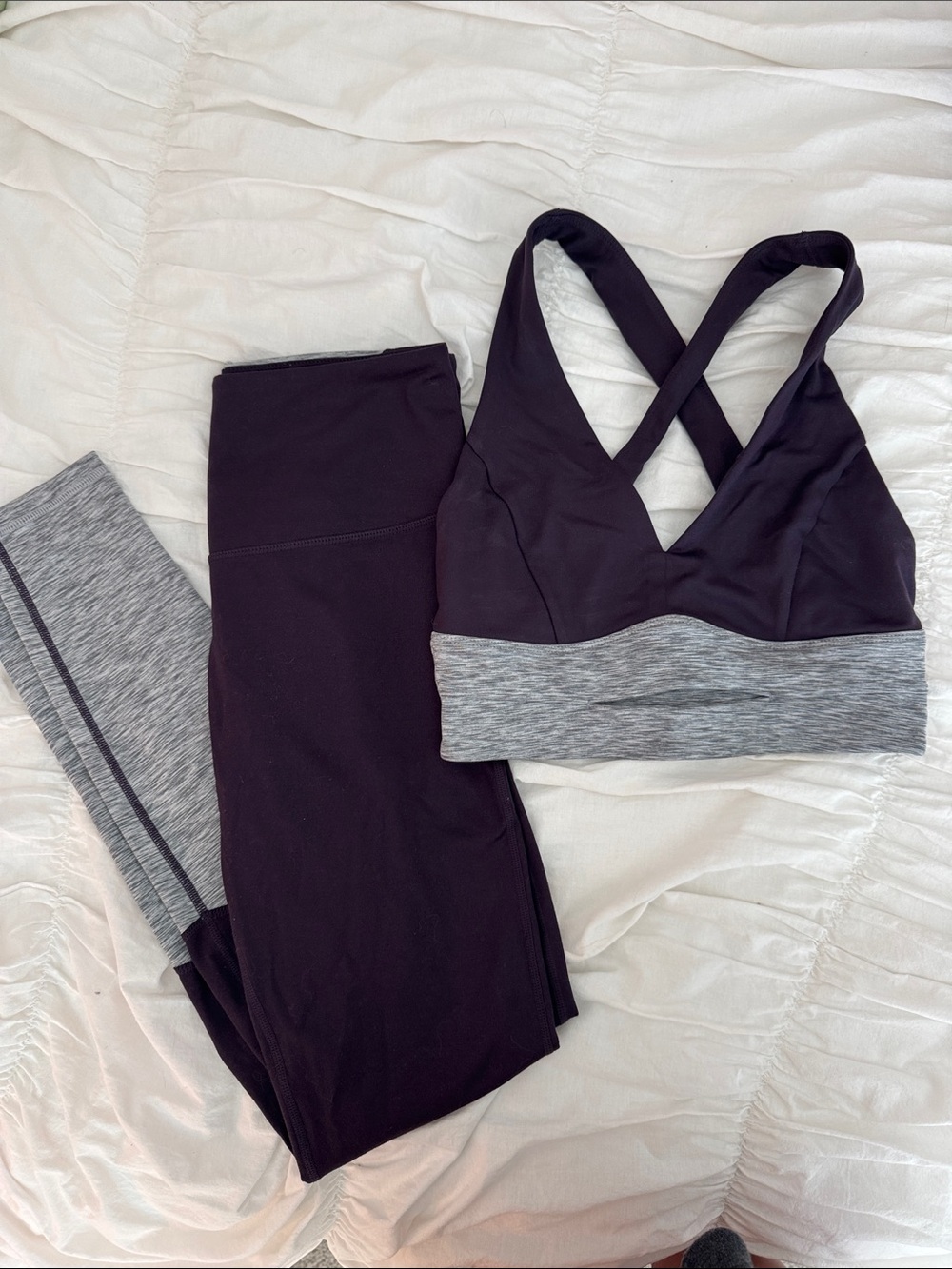 manduka Purple Matching Set